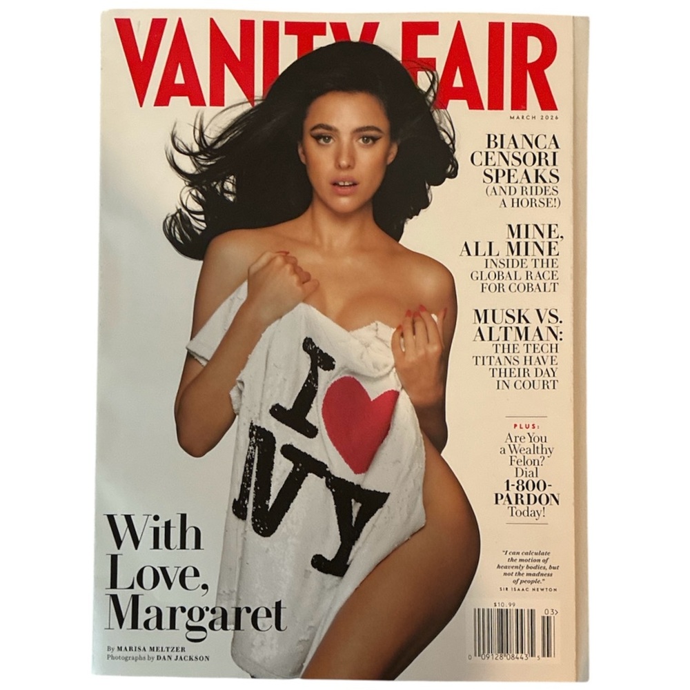 Vanity Fair Magazine March 2026 Margaret Qualley New York Musk Vs Altman Pardon